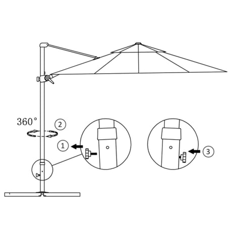 Vrtni senčnik z aluminijastim drogom bordo rdeč 250x250 cm