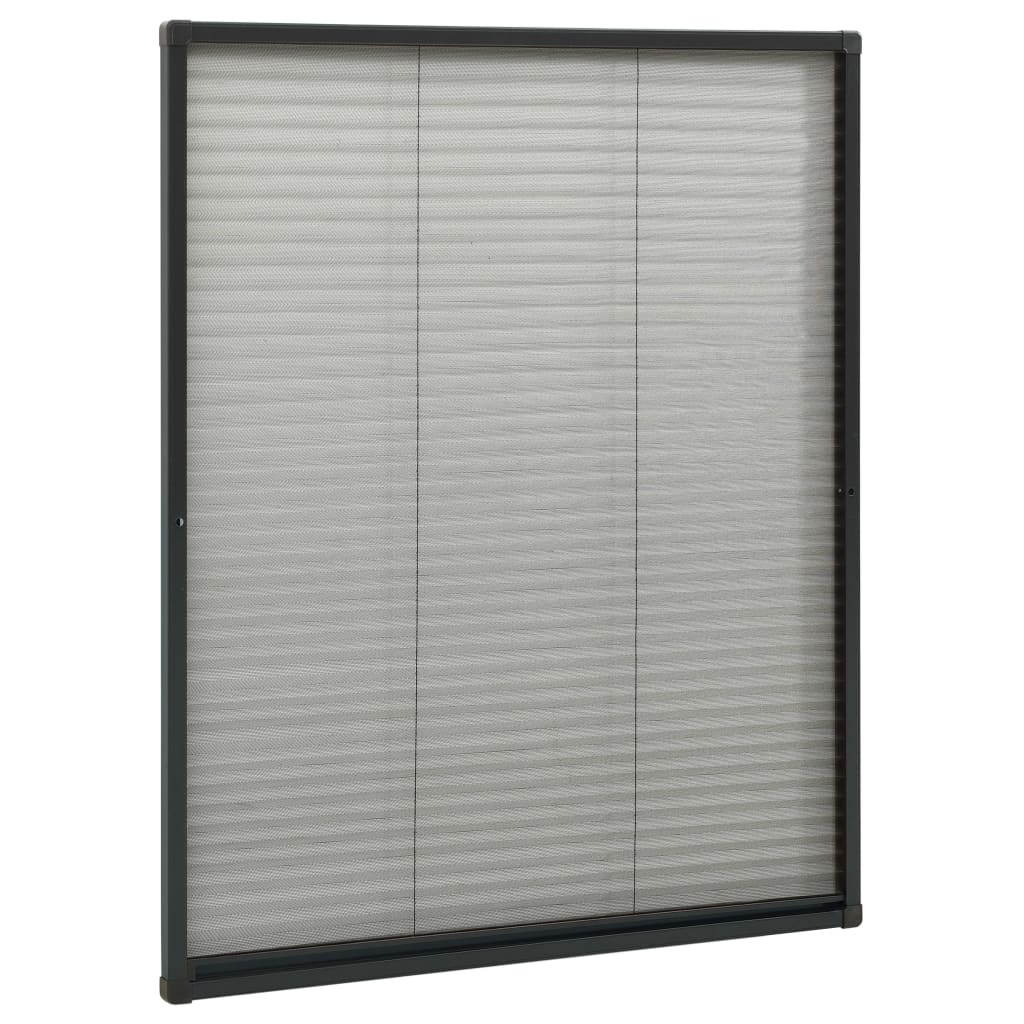 Plise komarnik za okna aluminij antraciten 80x100 cm