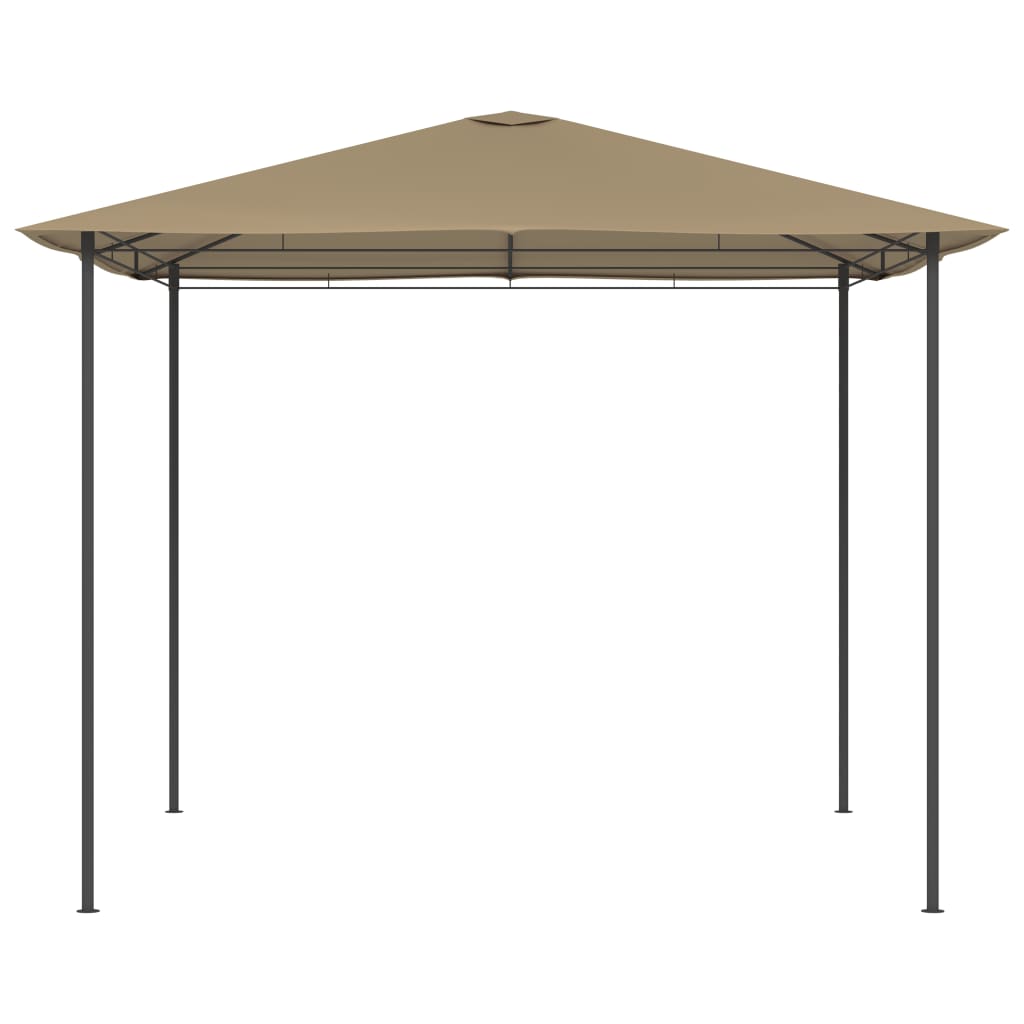 Paviljon 3x3x2,6 m taupe 160 g/m²