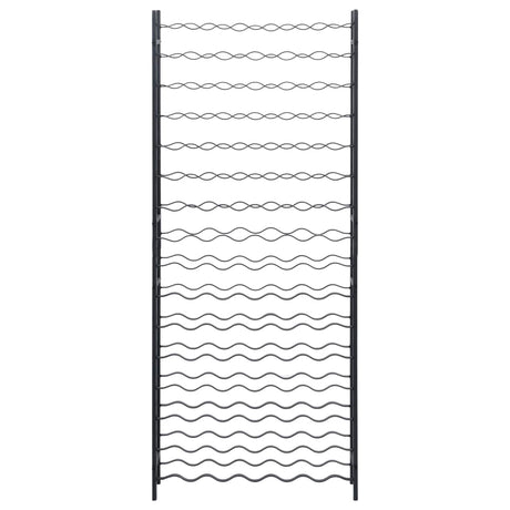 Stojalo za vino za 96 steklenic črno železo