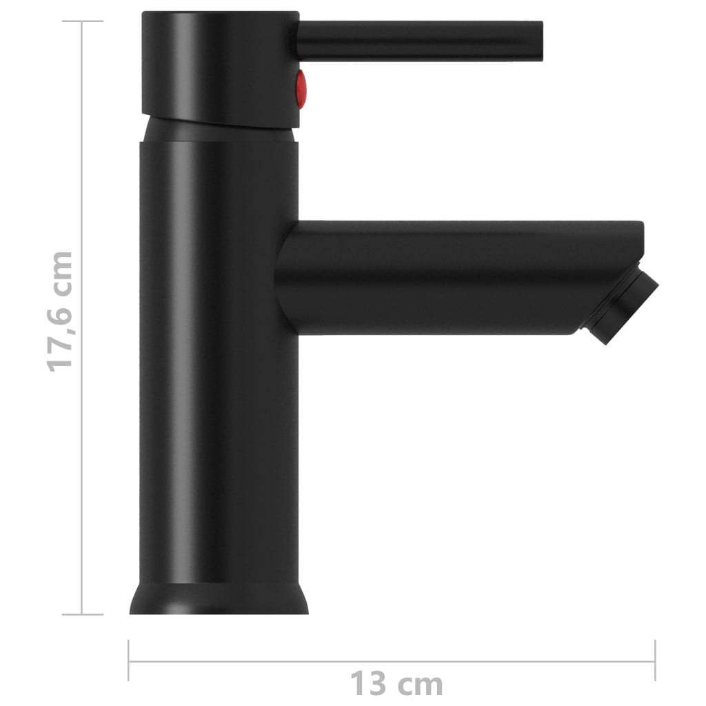 Kopalniška armatura za umivalnik črna 130x176 mm