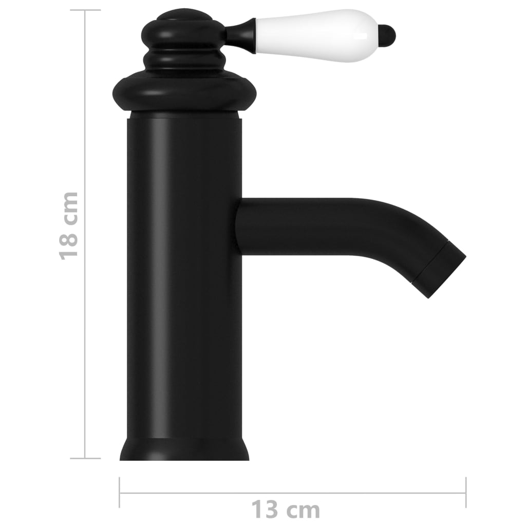 Kopalniška armatura za umivalnik črna 130x180 mm