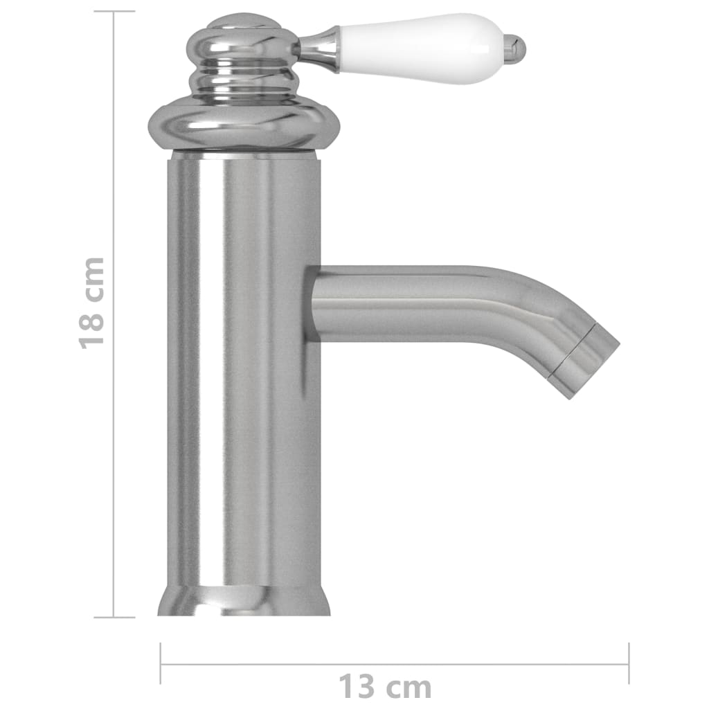 Kopalniška armatura za umivalnik srebrna 130x180 mm