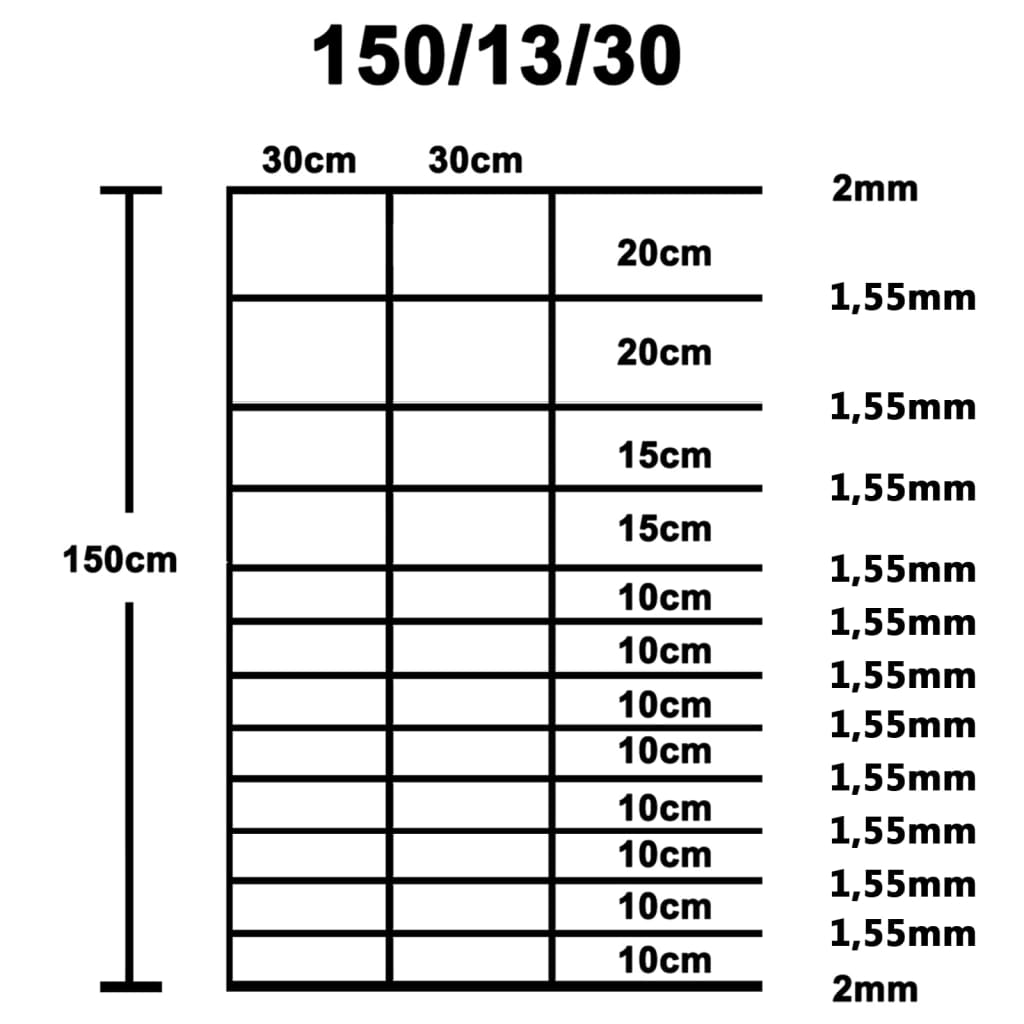 Vrtna ograja pocinkano jeklo 50x1,5 m srebrna