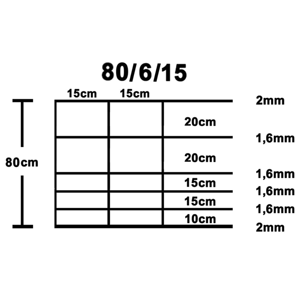 Vrtna ograja pocinkano jeklo 50x0,8 m srebrna