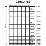 Vrtna ograja pocinkano jeklo 50 m 150 cm srebrna