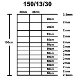 Vrtna ograja pocinkano jeklo 50x1,5 m srebrna