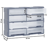 Organizator z 8 velikimi predali 52x16x37 cm