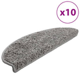 Preproge za stopnice 10 kosov 65x21x4 cm sive