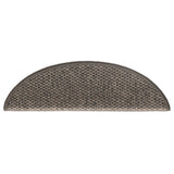 Samolepilne preproge za stopnice sisal 15 kosov 56x17x3 cm