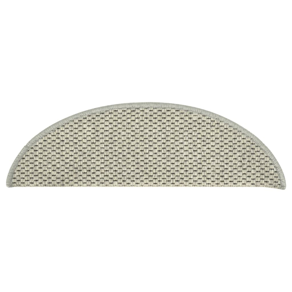 Samolepilne preproge za stopnice sisal 15 kosov 56x17x3 cm