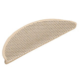 Samolepilne preproge za stopnice sisal 15 kosov 56x17x3 cm