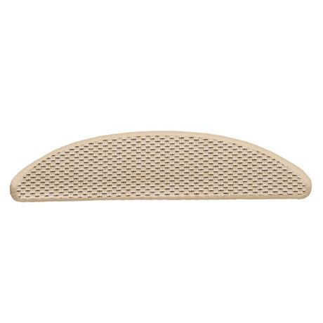 Samolepilne preproge za stopnice sisal 15 kosov 56x17x3 cm