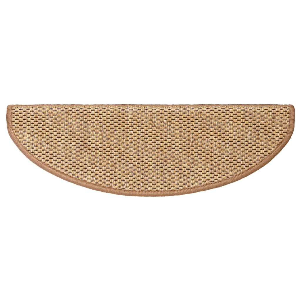 Samolepilne preproge za stopnice 15 kosov 65x21x4 cm sisal