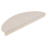 Samolepilne preproge za stopnice sisal 15 kosov 65x21x4 cm