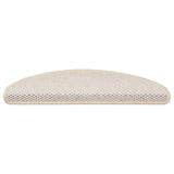 Samolepilne preproge za stopnice sisal 15 kosov 65x21x4 cm