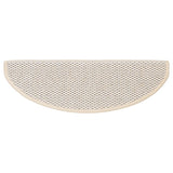 Samolepilne preproge za stopnice sisal 15 kosov 65x21x4 cm