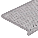 Samolepilne preproge za stopnice sisal 15 kosov 65x21x4 cm bež