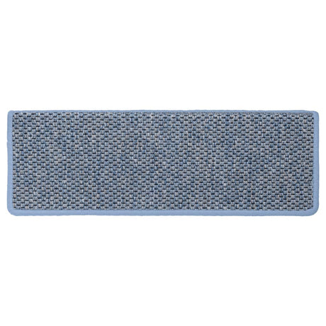 Samolepilne preproge za stopnice sisal 15 kosov 65x21x4cm modre