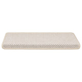 Samolepilne preproge za stopnice sisal 15 kosov 65x21x4 cm krem