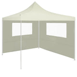 3070421 vidaXL Gazebo Sidewall with Windows 4x2 m Cream (315310)