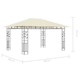 Paviljon s komarnikom in LED lučkami 4x3x2,73 m krem