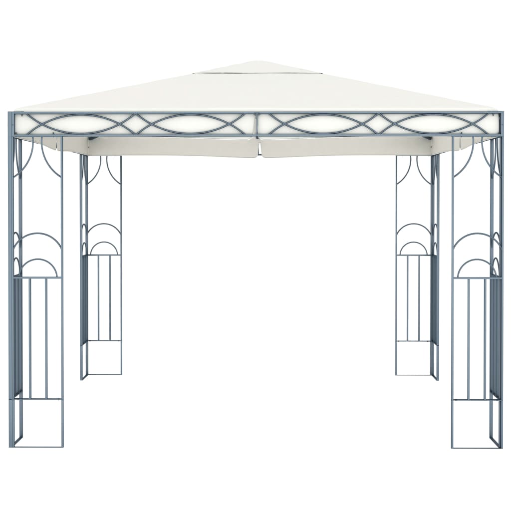 Paviljon z LED lučkami 300x300 cm krem