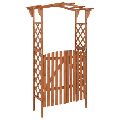 Pergola z vrati 116x40x204 cm trden les jelke