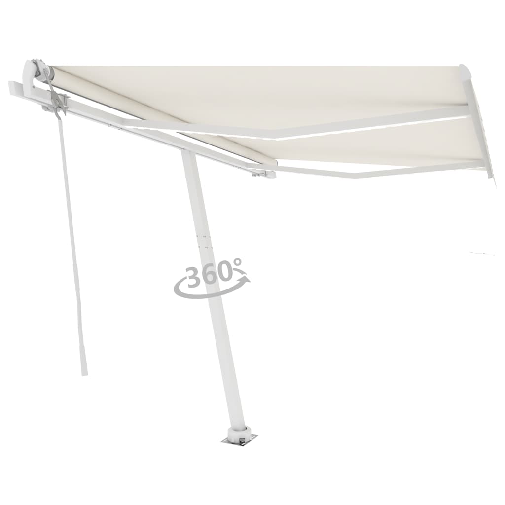 Avtomatska tenda LED + senzor 300x250 cm krem