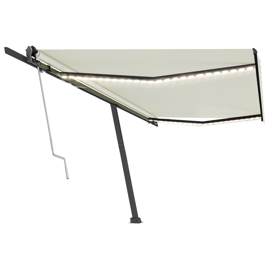 Avtomatska tenda LED + senzor 500x350 cm krem