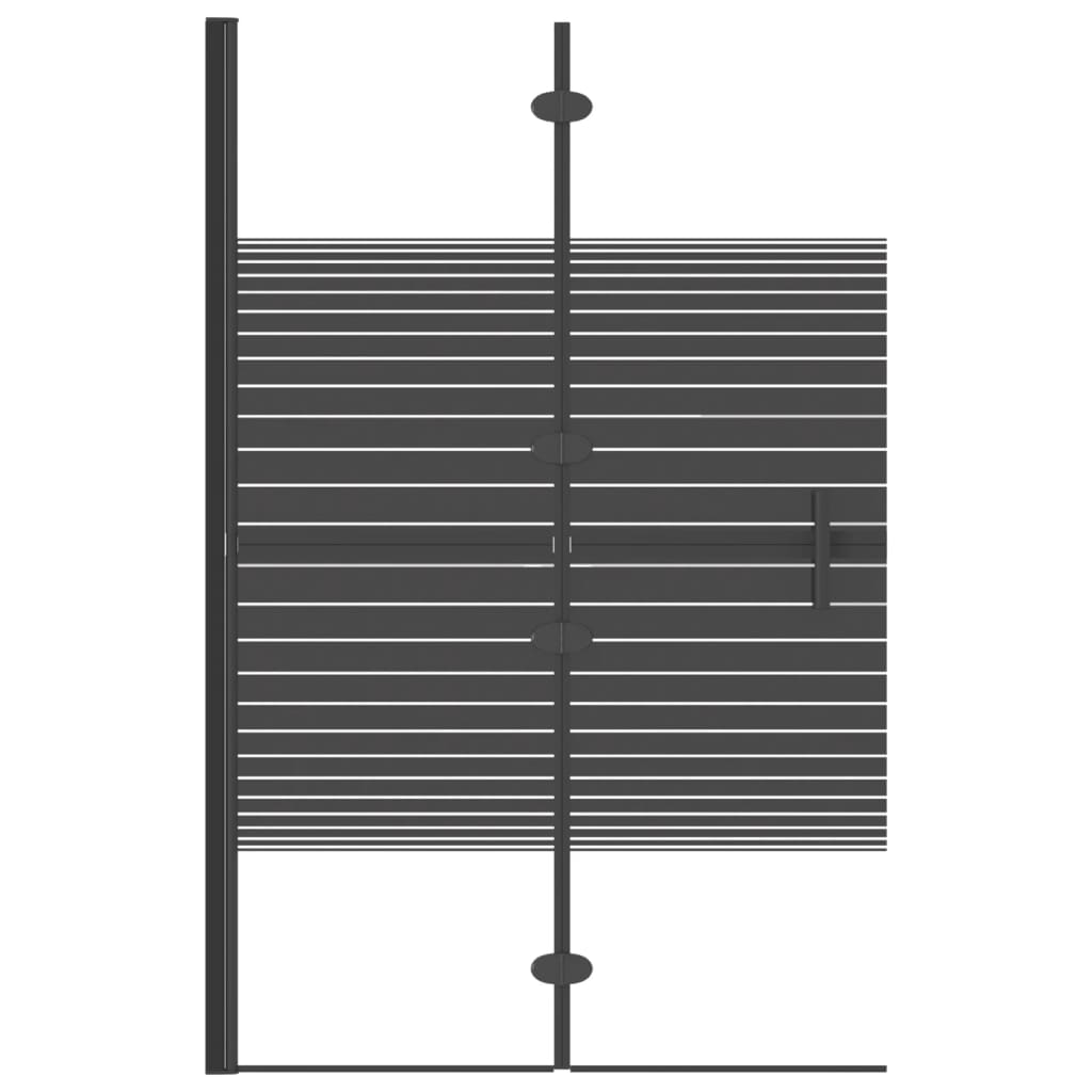 Zložljiva tuš kabina ESG 80x140 cm črna