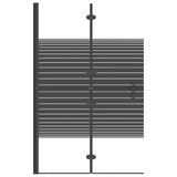 Zložljiva tuš kabina ESG 80x140 cm črna