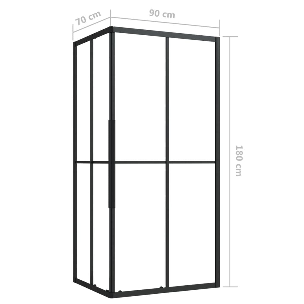 Tuš kabina ESG 90x70x180 cm