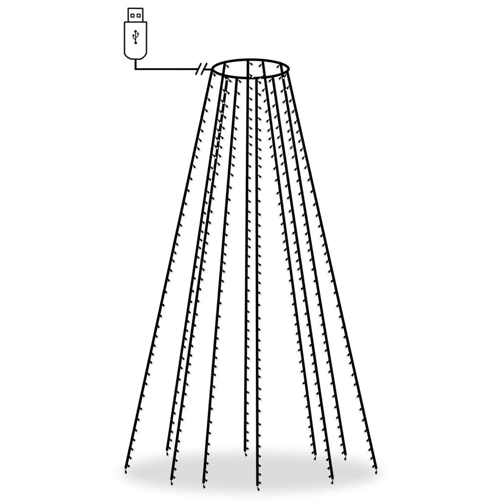 Lučke za novoletno jelko 400 LED lučk modre 400 cm