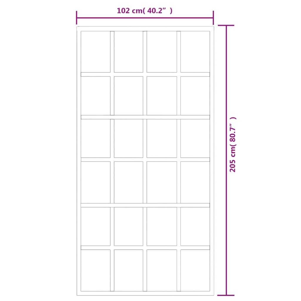 Drsna vrata ESG steklo in aluminij 102x205 cm črna