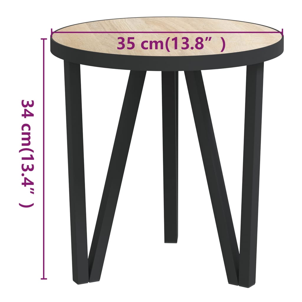 Čajna mizica sonoma hrast Ø35 cm MDF