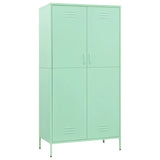 Garderobna omara mint zelena 90x50x180 cm jeklo