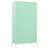 Garderobna omara mint zelena 90x50x180 cm jeklo