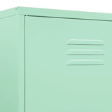 Garderobna omara mint zelena 90x50x180 cm jeklo