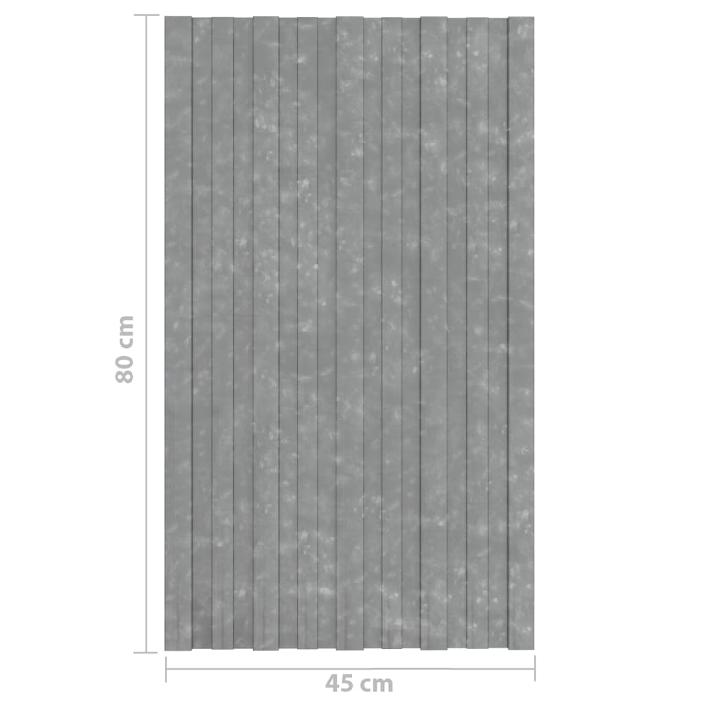 Strešni paneli 36 kosov pocinkano jeklo srebrni 80x45 cm