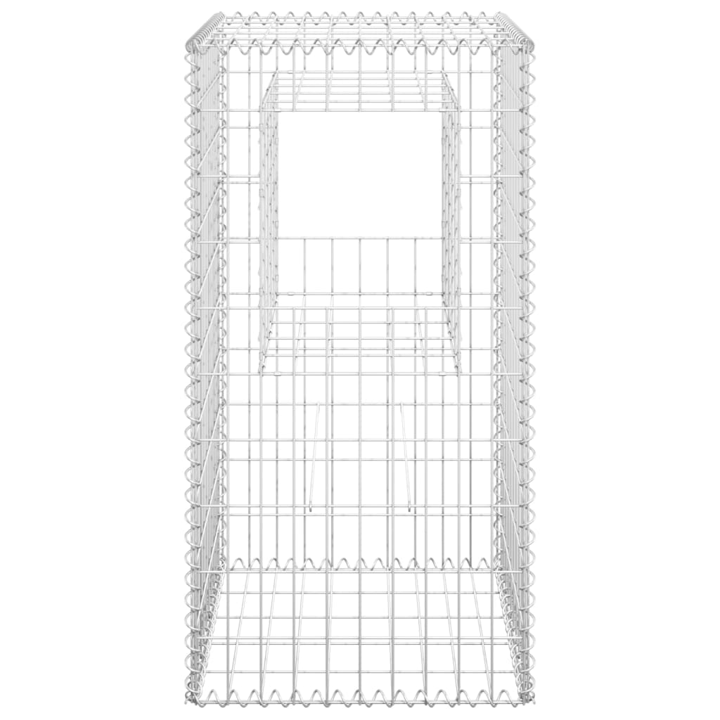 Gabionska košara steber 2 kosa 50x50x100 cm železo