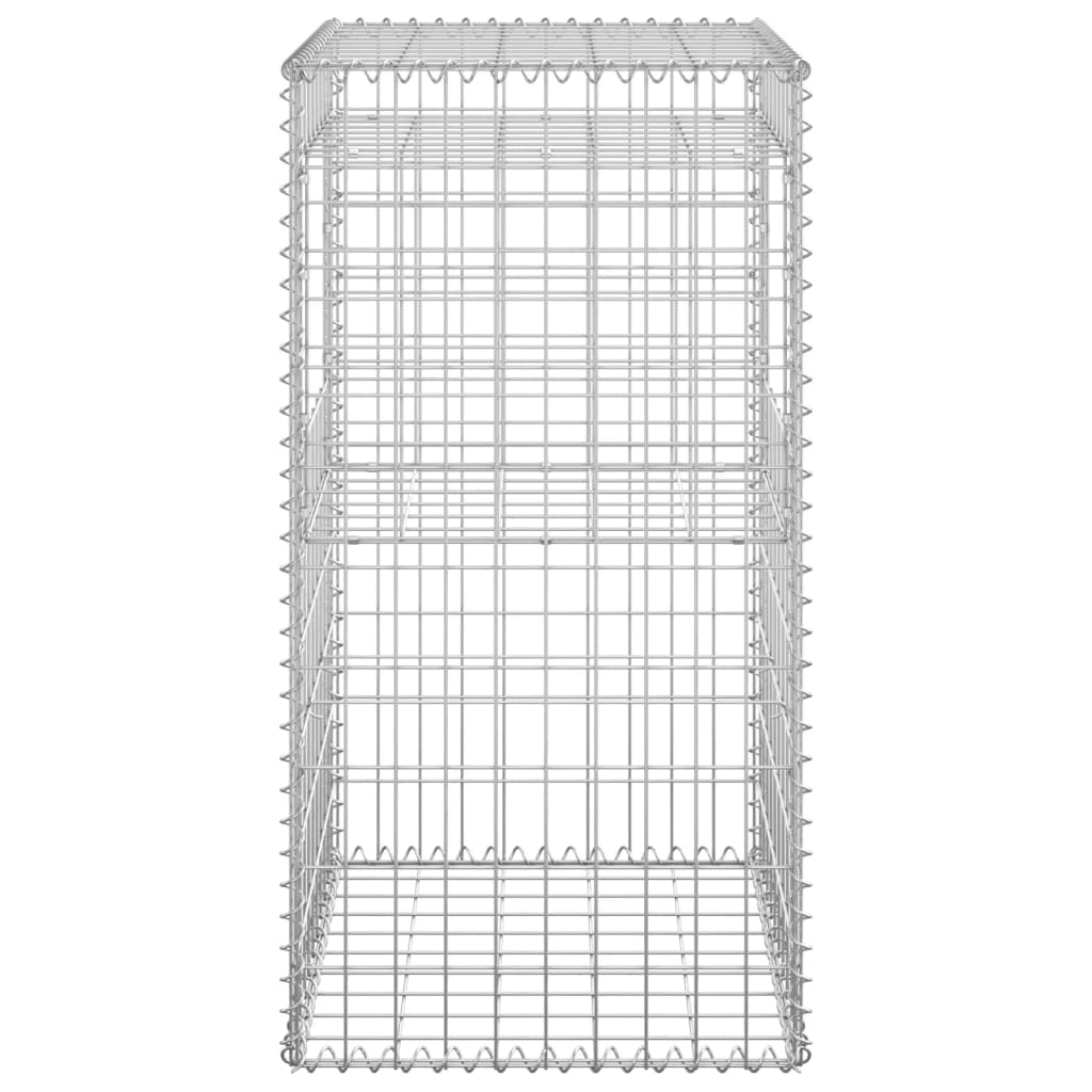 Gabionska košara steber 2 kosa 50x50x100 cm železo