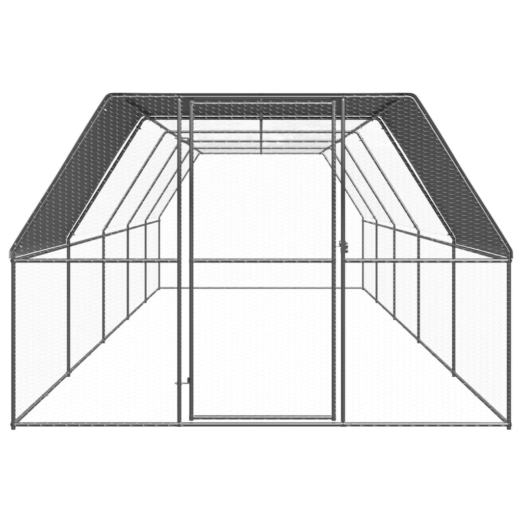 Zunanji kokošnjak 3x10x2 m pocinkano jeklo