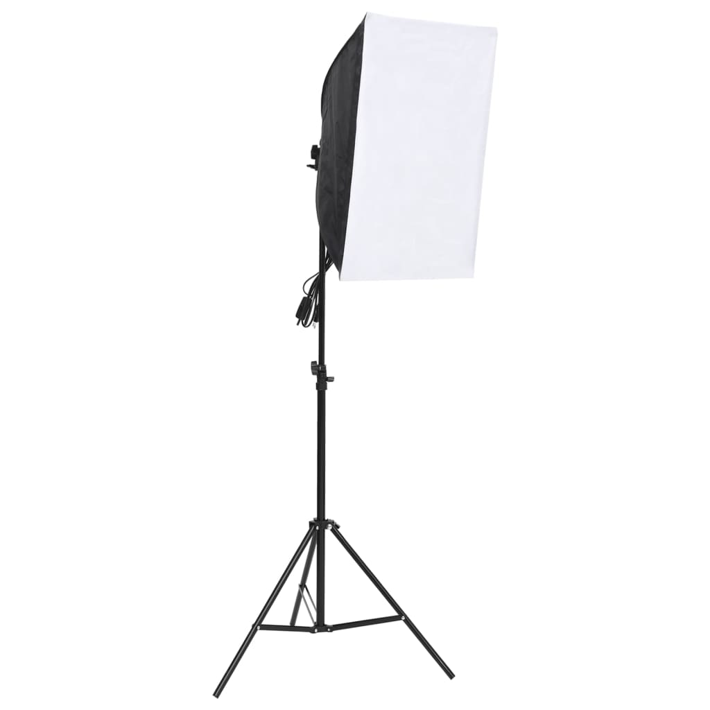 Komplet za foto studio s softbox lučjo in ozadjem