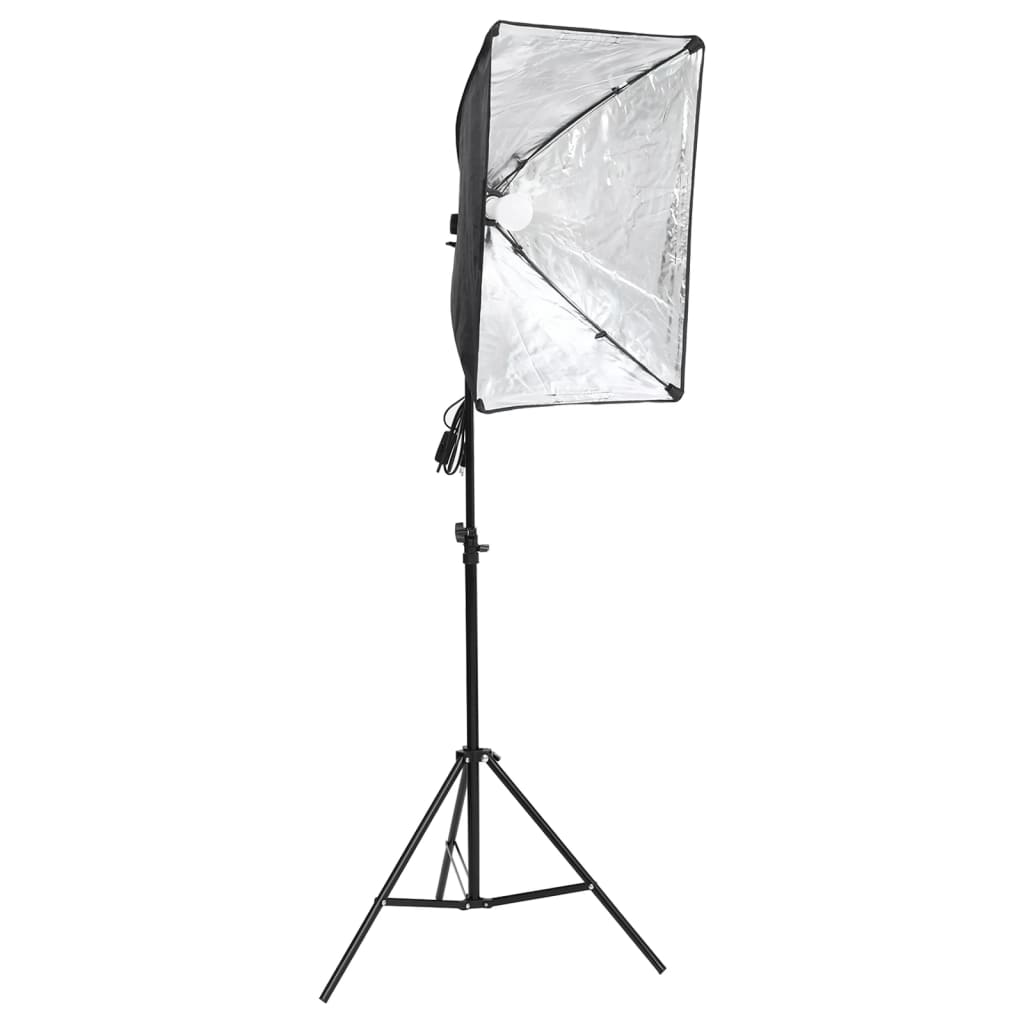 Komplet za foto studio s softbox lučjo in ozadjem