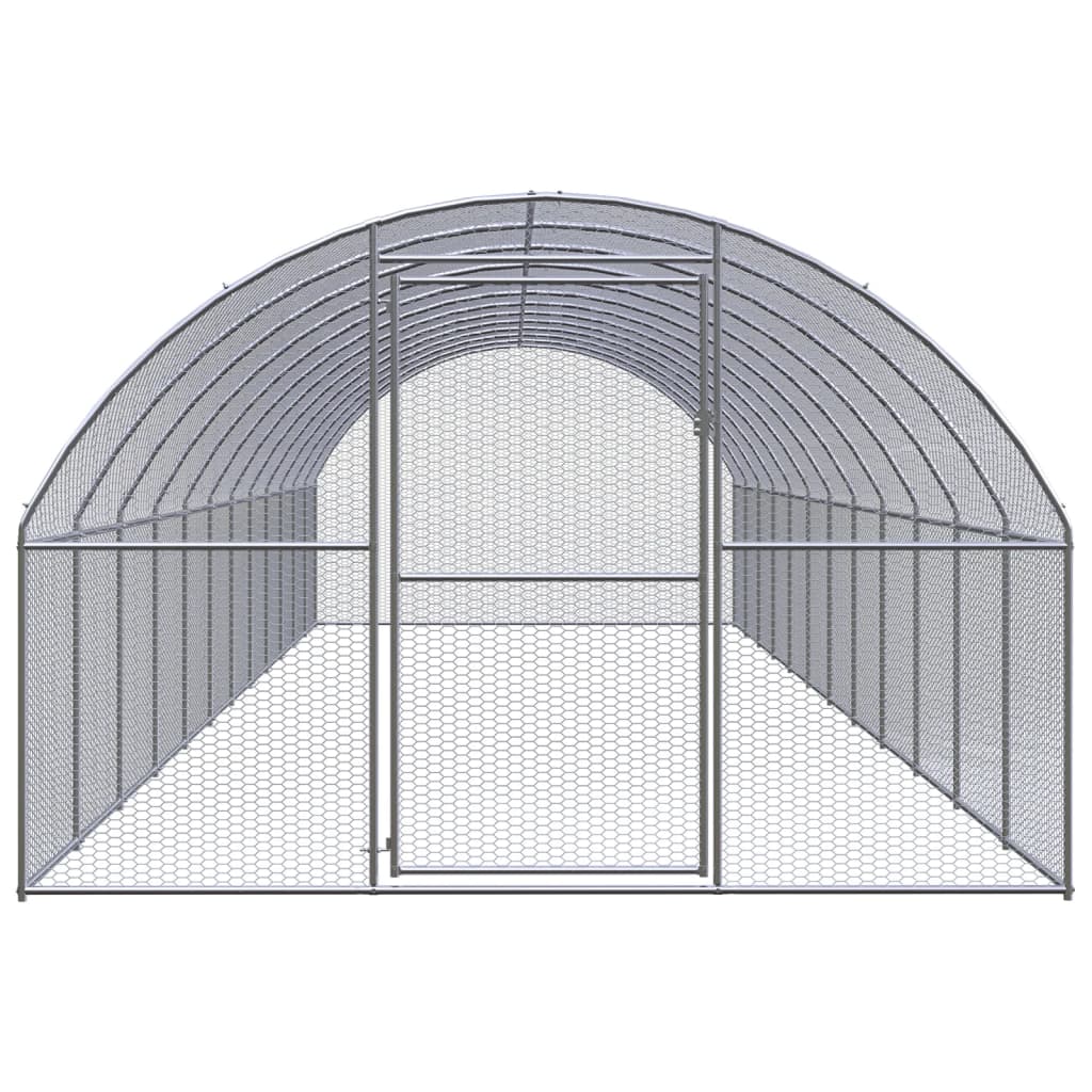 Zunanji kokošnjak 3x12x2 m pocinkano jeklo