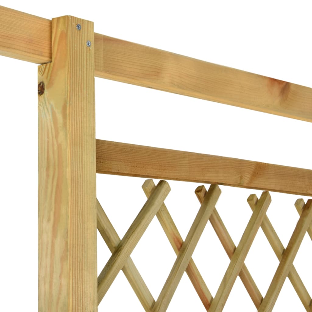 Kotna pergola s klopjo 166x81x174 cm impregnirana borovina