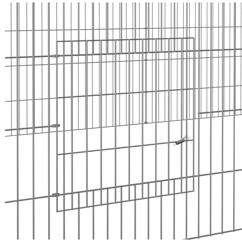 5-delna ograda za zajce 541x109x54 cm pocinkano železo