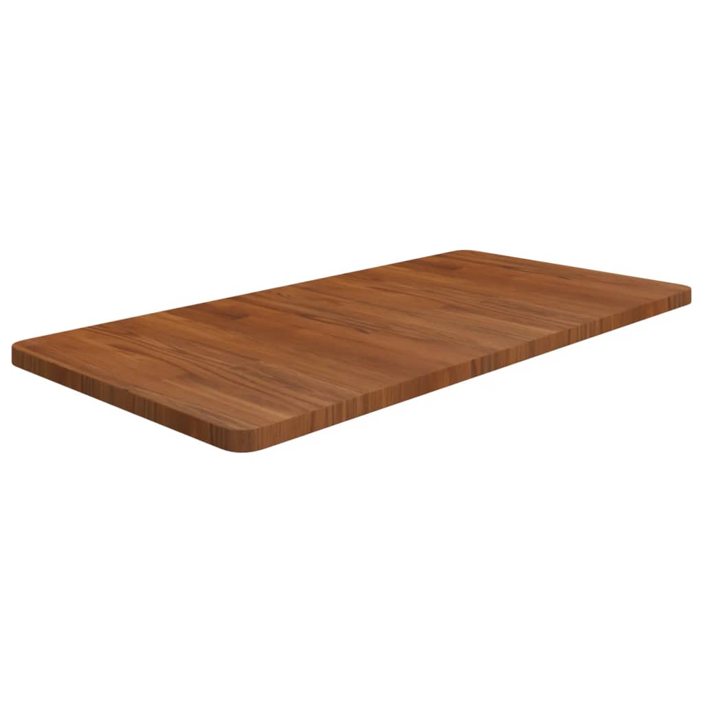 Kopalniški pult temno rjav 100x50x2,5 cm trdna hrastovina