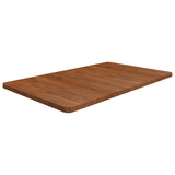 Kopalniški pult temno rjav 100x60x2,5 cm trdna hrastovina